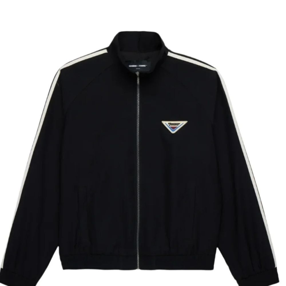 The Homme Femme Classic Track Jacket with Sporty Stripes